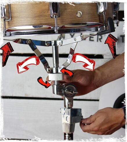 Griffin Snare Drum Stand (StageLOCK Series) – Heavy-Duty Double Braced Percussion Mount for Snares, Toms & Practice Pads – Adjustable Height & Tilt Basket in Saudi Arabia