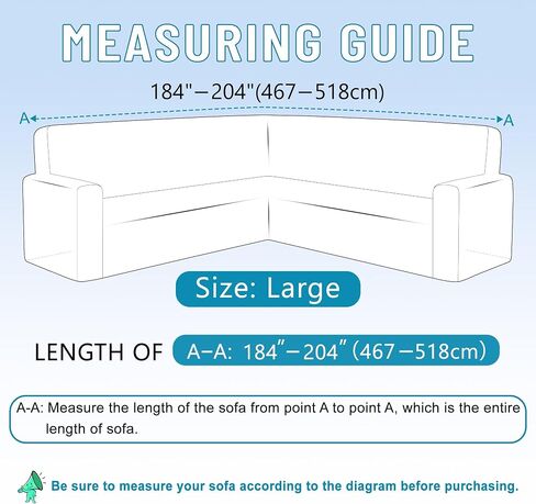 HDCAXKJ Corner Sectional Couch Cover Stretch L Shape Sofa Cover Thick Jacquard Sofa Slipcover Non Slip U Shaped Couch Cover for Sectional Sofa Pets Living Room Furniture Protector (Chocolate, X-Large) in Kuwait