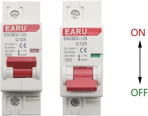 DC 1000V 125A 1P Solar Mini Circuit Breaker Overload Switches 80a 100a 125a 1p DC1000V MCB لنظام PV الكهروضوئي (100A) in Saudi Arabia