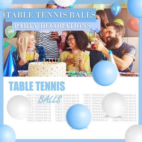 28 Pcs Balls Table Tennis Balls 40mm Color Plastic Balls Assorted Color Balls Bulk Washable Small Game Balls for Party Decoration Handcrafted Art Carnival Pool Games in Kuwait