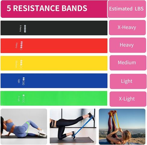8pcs Pilates Ring Set,Pilates Exercise Equipment Set with 6-Tube Pedal Resistance Band 5Pcs Resistance Bands Open-Back Fitness Figure for Strength Flexibility Stability and Body Toning in Saudi Arabia