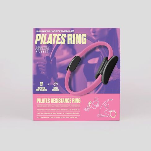 حلقة Pilates Phoenix Fitness ، مقبض مزدوج دائرة اللياقة البدنية السحر مقاومة الدائرة حلقة مزدوجة قبضة لليوغا الأساسية ، 15 بوصة in Kuwait