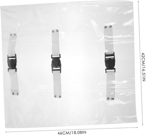 Pretyzoom 6pcs يرتدي ملابس كرسي شفافة مقاومة يغطي حامي وسادة المقعد لعيادات المستشفيات عن طريق الفم واستخدام المنزل تعزيز الراحة والوظائف in Kuwait