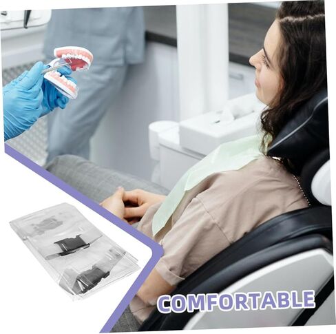 Pretyzoom 6pcs يرتدي ملابس كرسي شفافة مقاومة يغطي حامي وسادة المقعد لعيادات المستشفيات عن طريق الفم واستخدام المنزل تعزيز الراحة والوظائف in Kuwait