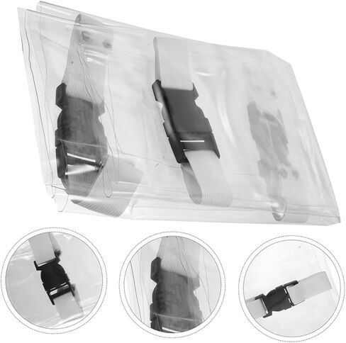 Pretyzoom 6pcs يرتدي ملابس كرسي شفافة مقاومة يغطي حامي وسادة المقعد لعيادات المستشفيات عن طريق الفم واستخدام المنزل تعزيز الراحة والوظائف in Kuwait