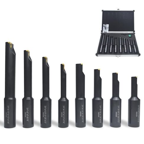 8 PCS 3/4 "SHANK SHANK ANDESSE مخرطة مخرطة مجموعة ، 90 ° جولة شريط ممل شانك مع 4 PCS TCMT21.51 و 4 PCS TCMT221 in Kuwait