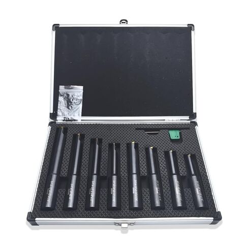 8 PCS 3/4 "SHANK SHANK ANDESSE مخرطة مخرطة مجموعة ، 90 ° جولة شريط ممل شانك مع 4 PCS TCMT21.51 و 4 PCS TCMT221 in Kuwait