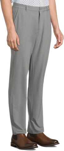 Johnston & Murphy Men's Xc4 Heathered Performance Flat Front Pants in Saudi Arabia