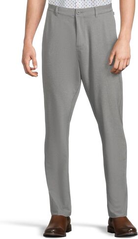 Johnston & Murphy Men's Xc4 Heathered Performance Flat Front Pants in Saudi Arabia