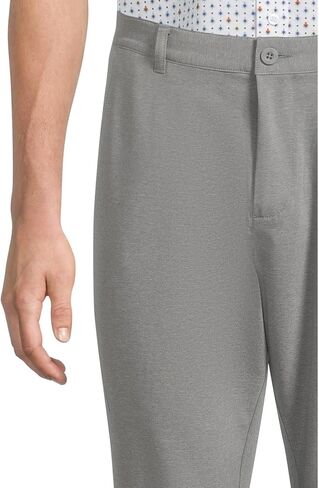 Johnston & Murphy Men's Xc4 Heathered Performance Flat Front Pants in Saudi Arabia