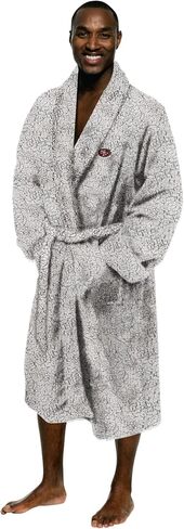 NORTHWEST NFL Men's One Size Fits Most Soft Sherpa Lounge Bathrobe in Saudi Arabia