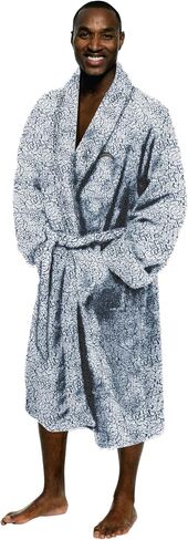 NORTHWEST NFL Men's One Size Fits Most Soft Sherpa Lounge Bathrobe in Saudi Arabia