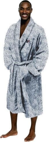 NORTHWEST NFL Men's One Size Fits Most Soft Sherpa Lounge Bathrobe in Saudi Arabia