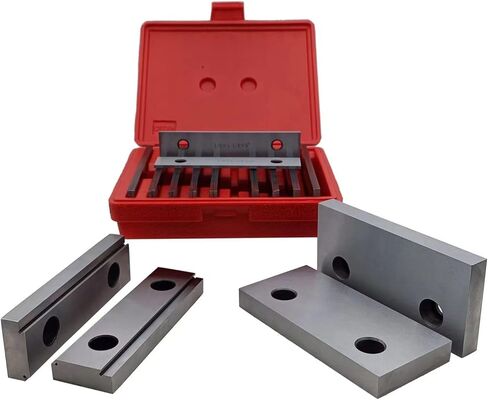Two Type Milling Vise Jaws for 6" Kurt/GMT & One set 1/8"x6" Alloy Steel Precision Parallel (10 Pair). in Saudi Arabia