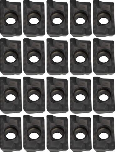20 pcs APKT1604 Diamond Milling Inserts, for Use with Indexable Face Mills and End Mills, AlTiN Coated, for Machining Stainless Steel, Steel in Saudi Arabia