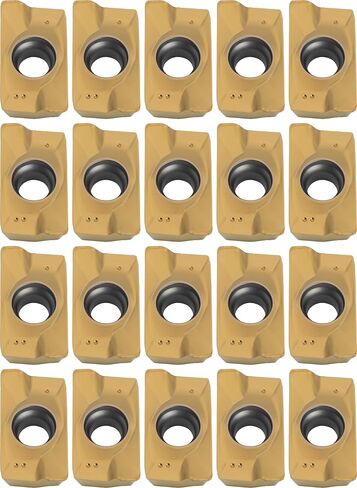 20 pcs APKT1604 Diamond Milling Inserts, for Use with Indexable Face Mills and End Mills, AlTiN Coated, for Machining Stainless Steel, Steel in Saudi Arabia