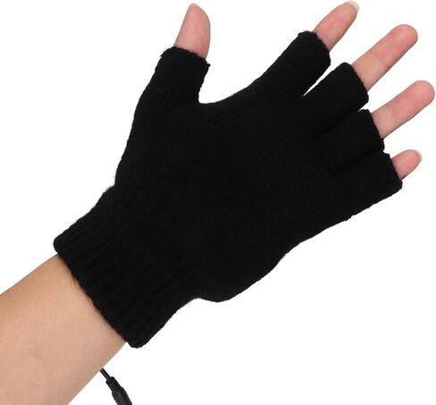 قفازات USB مسخنة 3 سرعات نصف حبكة الإصبع الكهربائية in Kuwait