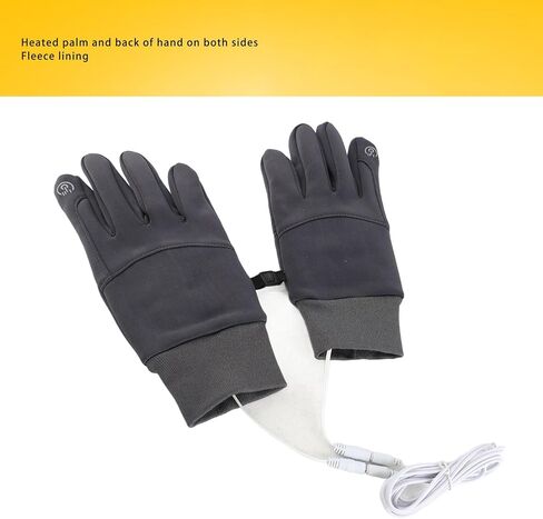 USB Heated Gloves Touchscreen Anti Slip Wind Proof Electric Winter Gloves for Man Woman in Kuwait