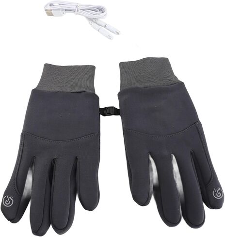USB Heated Gloves Touchscreen Anti Slip Wind Proof Electric Winter Gloves for Man Woman in Kuwait