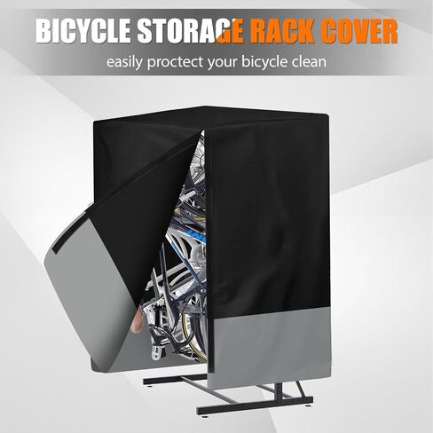 Vertical Bike Rack Cover, Waterproof Bike Cover, Outdoor Sun Rain Snow Protector for City, Mountain, Electric, Tandem Bicycle in Saudi Arabia