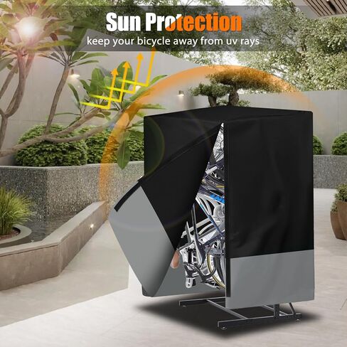 Vertical Bike Rack Cover, Waterproof Bike Cover, Outdoor Sun Rain Snow Protector for City, Mountain, Electric, Tandem Bicycle in Saudi Arabia
