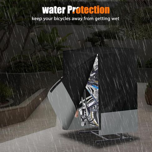Vertical Bike Rack Cover, Waterproof Bike Cover, Outdoor Sun Rain Snow Protector for City, Mountain, Electric, Tandem Bicycle in Saudi Arabia