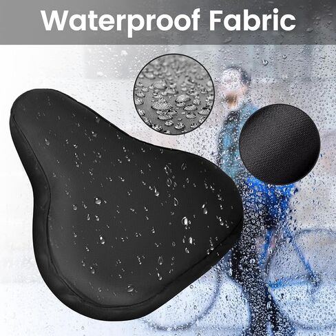 Bike Seat Cover, Waterproof Bicycle Seat Cover Black Rainproof Dustproof Bike Saddle Cover with Drawstring Washable Bikes Seat Cushion Cover for Women Men Mountain Road Bicycle in Saudi Arabia