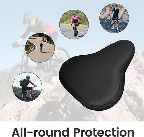 Bike Seat Cover, Waterproof Bicycle Seat Cover Black Rainproof Dustproof Bike Saddle Cover with Drawstring Washable Bikes Seat Cushion Cover for Women Men Mountain Road Bicycle in Saudi Arabia