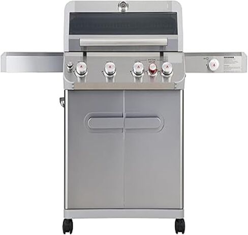 Outdoor Barbecue Stainless Steel 4 Burner Fit For GAS Grill, Patio Garden Barbecue Grill With Side Burner And Knob C in Saudi Arabia