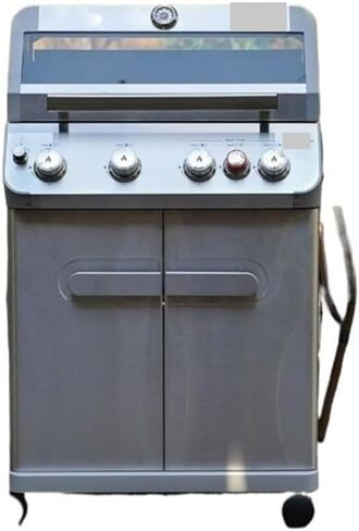 Outdoor Barbecue Stainless Steel 4 Burner Fit For GAS Grill, Patio Garden Barbecue Grill With Side Burner And Knob C in Saudi Arabia