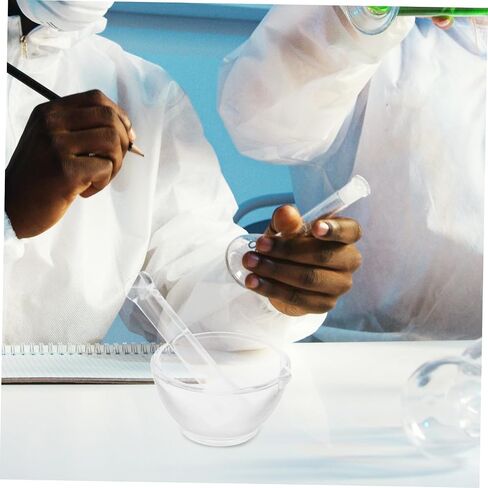 الهاون من الزجاج aboofan ومجموعة مدقة الطب وعاء الطحن الكيميائي 1 مجموعة مدقة للمطبخ والمختبر استخدام زجاج قوي للخدمة in Saudi Arabia