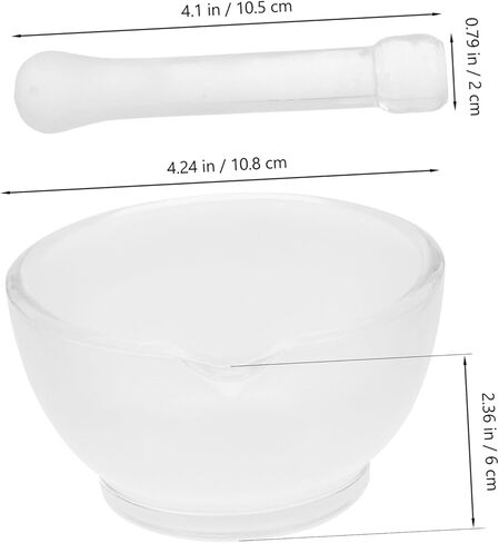 Pretyzoom 1set Glass Monstar و Pestle مجموعة طحن متعددة الوظائف لسحق التوابل وخلط المكونات معمل أداة مختبر in Saudi Arabia
