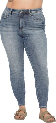 Judy Blue High Waist Tummy Control Contrast Wash Skinny Jeans for Women in Saudi Arabia