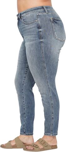 Judy Blue High Waist Tummy Control Contrast Wash Skinny Jeans for Women in Saudi Arabia