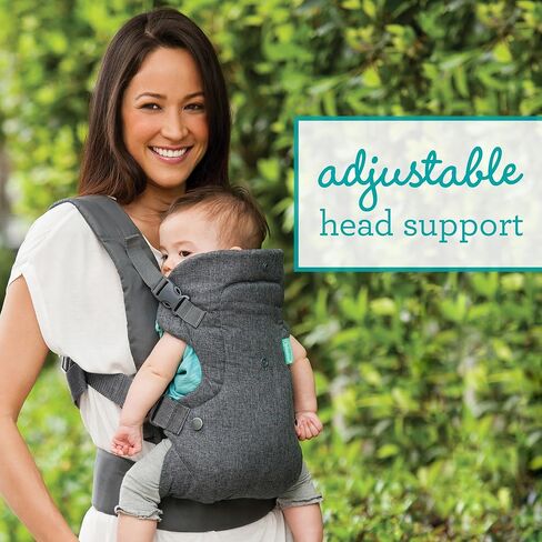 Infantino Flip 4-in-1 Convertible Baby Carrier, Adjustable, Ergonomic Babywearing, Registry Essential, Baby Carrier for Newborn to Toddler, Plaid in Saudi Arabia