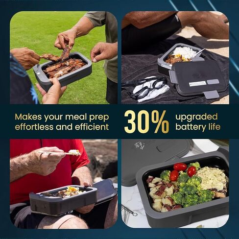 Hot Bento Plus: التدفئة الكهربائية والتدفئة الذاتية ومربع الغداء القابل لإعادة الشحن لمدة 10 دقيقة وبطارية قابلة للإزالة. الطفل الآمن ، والسيطرة على الجزء العلمي ، والمدرسة ، والبناء ، والمكتب ، والترفيه ، والسفر (قائمة) in Saudi Arabia