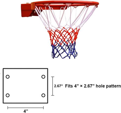 THUNDERBAY Reinforced Heavy Duty Breakaway Wall Mounted Basketball Rim,18 inch Basketball Rim Goal Replacement for Indoor Outdoor Walls in Saudi Arabia