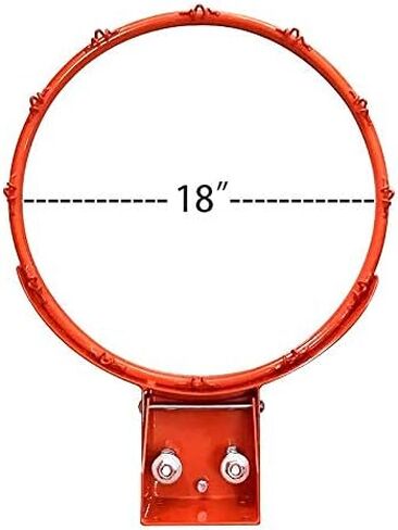 THUNDERBAY Reinforced Heavy Duty Breakaway Wall Mounted Basketball Rim,18 inch Basketball Rim Goal Replacement for Indoor Outdoor Walls in Saudi Arabia