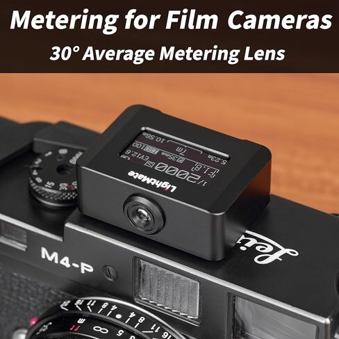 Lightmate Lite 2R Light Meter Photography ، 0.96 بوصة شاشة OLED كبيرة ، و 1.24 أوقية قابلة لإعادة الشحن ، وعدة بطارية قابلة لإعادة الشحن ، وعداد ضوء عالي الدقة للفيلم ، وكاميرات لايكا ، و Sliver Metal in Kuwait