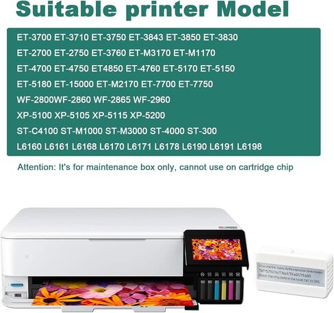 استبدال صندوق صيانة الحبر T04D1 من Pack T04D1 لـ EPSON ET-15000 ET-4750 ET-4850 ET-3760 ET-4760 ET-3850 ET-3750 ET-3710 ET-3830 WF-2860 طابعة (T04D100/EWMB1/E-04D1. in Kuwait