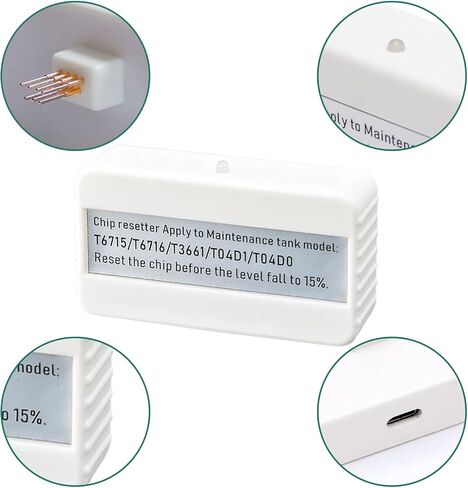 استبدال صندوق صيانة الحبر T04D1 من Pack T04D1 لـ EPSON ET-15000 ET-4750 ET-4850 ET-3760 ET-4760 ET-3850 ET-3750 ET-3710 ET-3830 WF-2860 طابعة (T04D100/EWMB1/E-04D1. in Kuwait