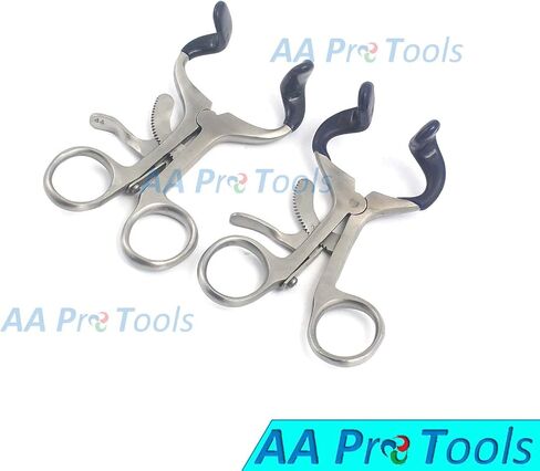 New Set of 2 PCS O.R Grade Molt Mouth Gag Blue 3.5" Dental Instrument with Silicone A+ Quality in Saudi Arabia