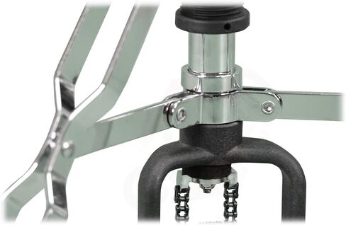 GRIFFIN 2 Leg Hi-Hat Stand (QuickAction X Series) – For Heavy Duty Cymbals, Double Braced Chrome Base Converts to No-Leg Mount for Drummers with Drum Key in Saudi Arabia