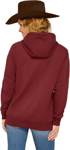 ARIAT Womens Logo 2.0 Hoodie Disual Outerwear Draphstring - Red in Saudi Arabia