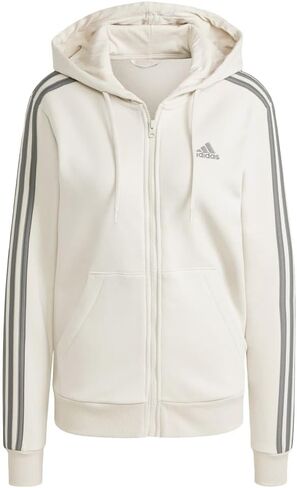أديداس للنساء الأساسيات 3 مخطوطات كاملة zip fleece هوديي in Kuwait