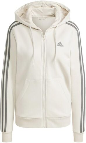 أديداس للنساء الأساسيات 3 مخطوطات كاملة zip fleece هوديي in Kuwait