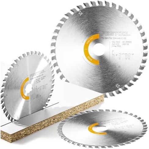 Festool 205553 Fine Tooth Saw Blade HW 160x1,8x20 WD42 Wood Fine Cut, Silver,Yellow in Saudi Arabia
