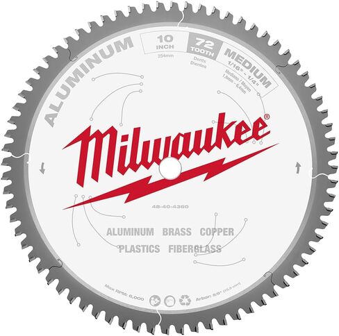 Milwaukee Electric - 10 in. 72t Blade غير الحديدية in Saudi Arabia