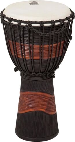 TOCA TSSDJ -MB Street Series Rope DJEMBE DJEMBE ، صغير - بني وأسود وصمة عار in Saudi Arabia
