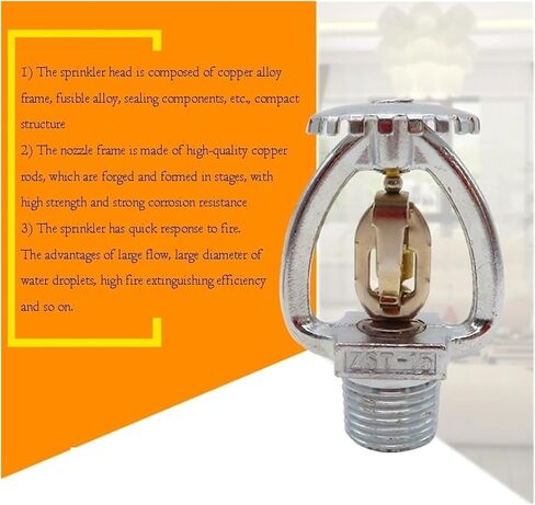 1PC Fire Sprinkler Head DN15 72 ° C - فوهة عالمية لأعلى ولأسفل لنظام الحماية من الحرائق (فوهة لأسفل) in Kuwait